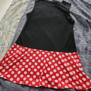DISNEY PARKS MINNIE MOUSE POLKA DOT DRESS ADULT SMALL NWT